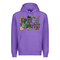 Purple speech therapist mardi gras cowgirl Premium Hoodie - CowGirlArtShop