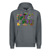Rock speech therapist mardi gras cowgirl Premium Hoodie - CowGirlArtShop
