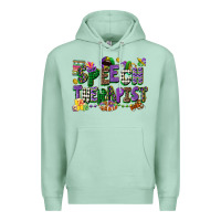 Speech Therapist Mardi Gras Cowgirl Premium Hoodie | Teevron