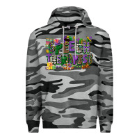Slate Camo speech therapist mardi gras cowgirl Premium Hoodie - CowGirlArtShop