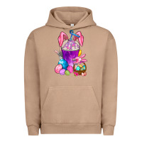 Pigment Burro Easter Coffee Cup Urban Hoodie - BundleAndBundleShop