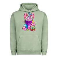 Pigment Oil Green Easter Coffee Cup Urban Hoodie - BundleAndBundleShop