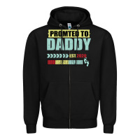 Black Promoted To Daddy Est 2020 Zipper Hoodie - Bettercallsaul