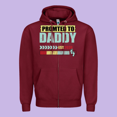 Promoted To Daddy Est 2020 Zipper Hoodie Designed By Bettercallsaul