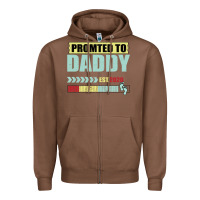 Chestnut Promoted To Daddy Est 2020 Zipper Hoodie - Bettercallsaul
