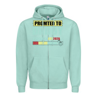 Seafoam Promoted To Daddy Est 2020 Zipper Hoodie - Bettercallsaul