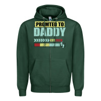 Sports Green Promoted To Daddy Est 2020 Zipper Hoodie - Bettercallsaul