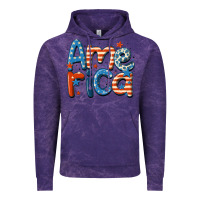 Cloud Purple america Vintage Hoodie - MaliasSmallBusiness