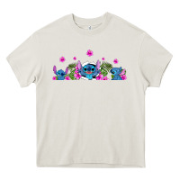 Cream stitches Heavy Core Tee - AdoDesignShop