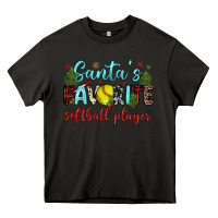 Asphalt santa s favorite softball player Heavy Core Tee - JahusDesignShop