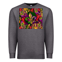 Charcoal Heather mardi gras Premium Sweatshirt - CowGirlArtShop