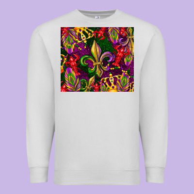 Mardi Gras Premium Sweatshirt Designed By Cowgirlartshop