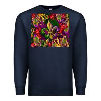 Navy mardi gras Premium Sweatshirt - CowGirlArtShop