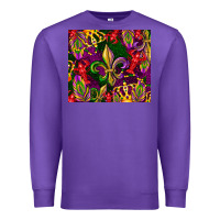 Purple mardi gras Premium Sweatshirt - CowGirlArtShop