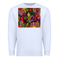 White mardi gras Premium Sweatshirt - CowGirlArtShop