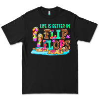 Black life is better in flip flops Premium Tee - AdoDesignShop
