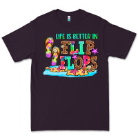 Plum life is better in flip flops Premium Tee - AdoDesignShop