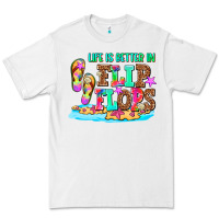 White life is better in flip flops Premium Tee - AdoDesignShop