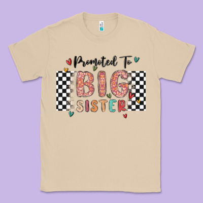 Promoted To Big Sister Classic Tee Designed By Maliassmallbusiness