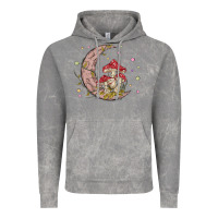 Cloud Rock moon and mushrooms Vintage Hoodie - MaliasSmallBusiness
