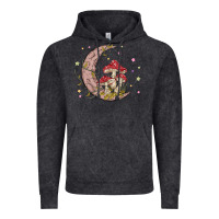 Vintage Black moon and mushrooms Vintage Hoodie - MaliasSmallBusiness
