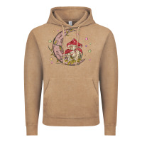 Vintage Coffee moon and mushrooms Vintage Hoodie - MaliasSmallBusiness