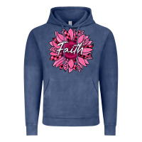 Vintage Denim faith breast cancer awareness sunflower Vintage Hoodie - Jasminsmagicworld