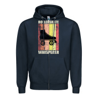Navy roller skates inlineskates whispere Zipper Hoodie - Bettercallsaul