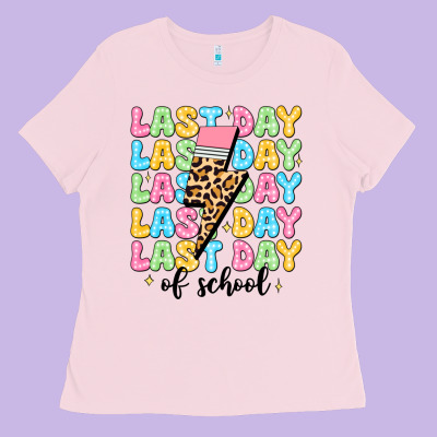 Last Day Of School Ladies Tee Designed By Jahusdesignshop