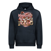 Navy my heart is on that field Urban Hoodie - FaDigitalArtStudio