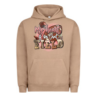 Pigment Burro my heart is on that field Urban Hoodie - FaDigitalArtStudio