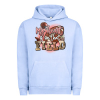 Pigment Grape Ice my heart is on that field Urban Hoodie - FaDigitalArtStudio