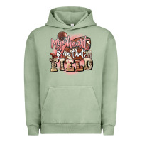 Pigment Oil Green my heart is on that field Urban Hoodie - FaDigitalArtStudio