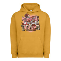 Pigment Peanut Butter my heart is on that field Urban Hoodie - FaDigitalArtStudio