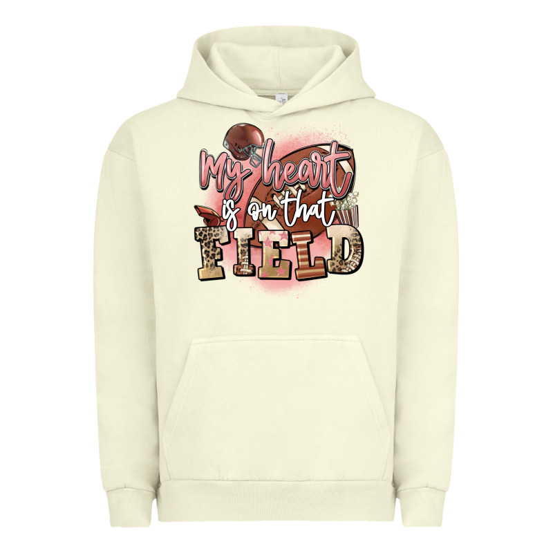 My Heart Is On That Field Urban Hoodie by FaDigitalArtStudio | Teevron