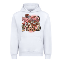 White my heart is on that field Urban Hoodie - FaDigitalArtStudio