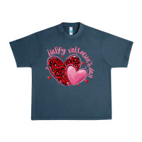 Happy Valentine's Day Hearts Urban Heavy Tee | Teevron