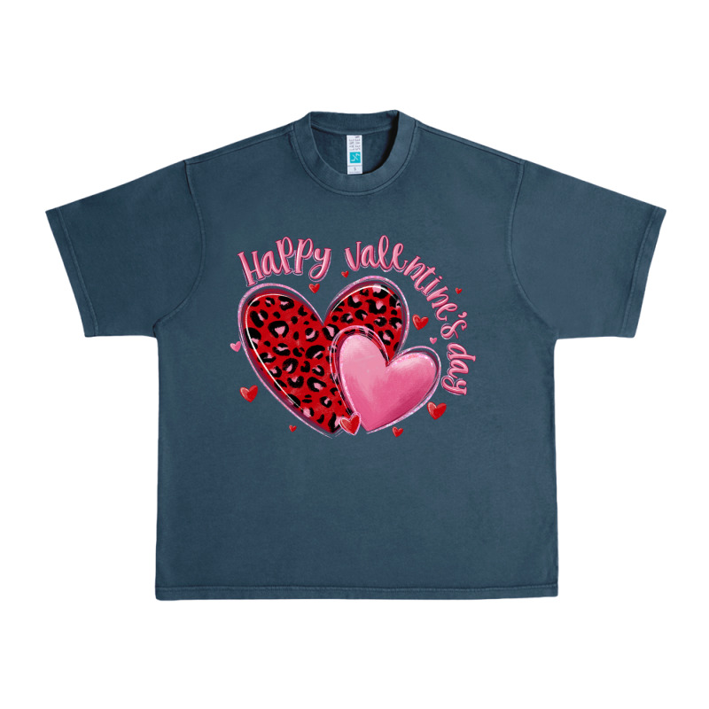 Happy Valentine's Day Hearts Urban Heavy Tee by MaliasSmallBusiness | Teevron