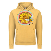 Vintage Mustard bee and sunflower Vintage Hoodie - MaliasSmallBusiness