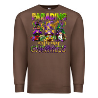 Chestnut parading with my gnomies mardi gras Premium Sweatshirt - CowGirlArtShop