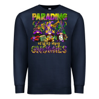 Navy parading with my gnomies mardi gras Premium Sweatshirt - CowGirlArtShop