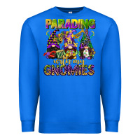 True Royal parading with my gnomies mardi gras Premium Sweatshirt - CowGirlArtShop
