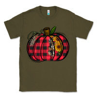 Army Green Buffalo Pumpkin Classic Tee - CowhideDigitalArt