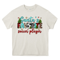 Cream santa s favorite soccer player Heavy Core Tee - JahusDesignShop