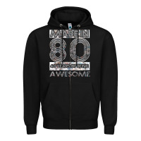 Black Born in 1980 Womens Zipper Hoodie - Bettercallsaul