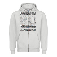 Dove Grey Born in 1980 Womens Zipper Hoodie - Bettercallsaul
