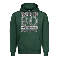 Sports Green Born in 1980 Womens Zipper Hoodie - Bettercallsaul