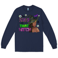 Navy 100 that witch Long Sleeve Tee - NancyCooperArtShop