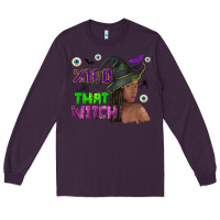 Plum 100 that witch Long Sleeve Tee - NancyCooperArtShop