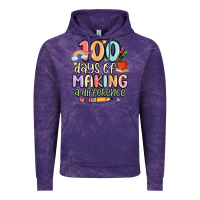 Cloud Purple 100 days of making a difference Vintage Hoodie - MaliasSmallBusiness